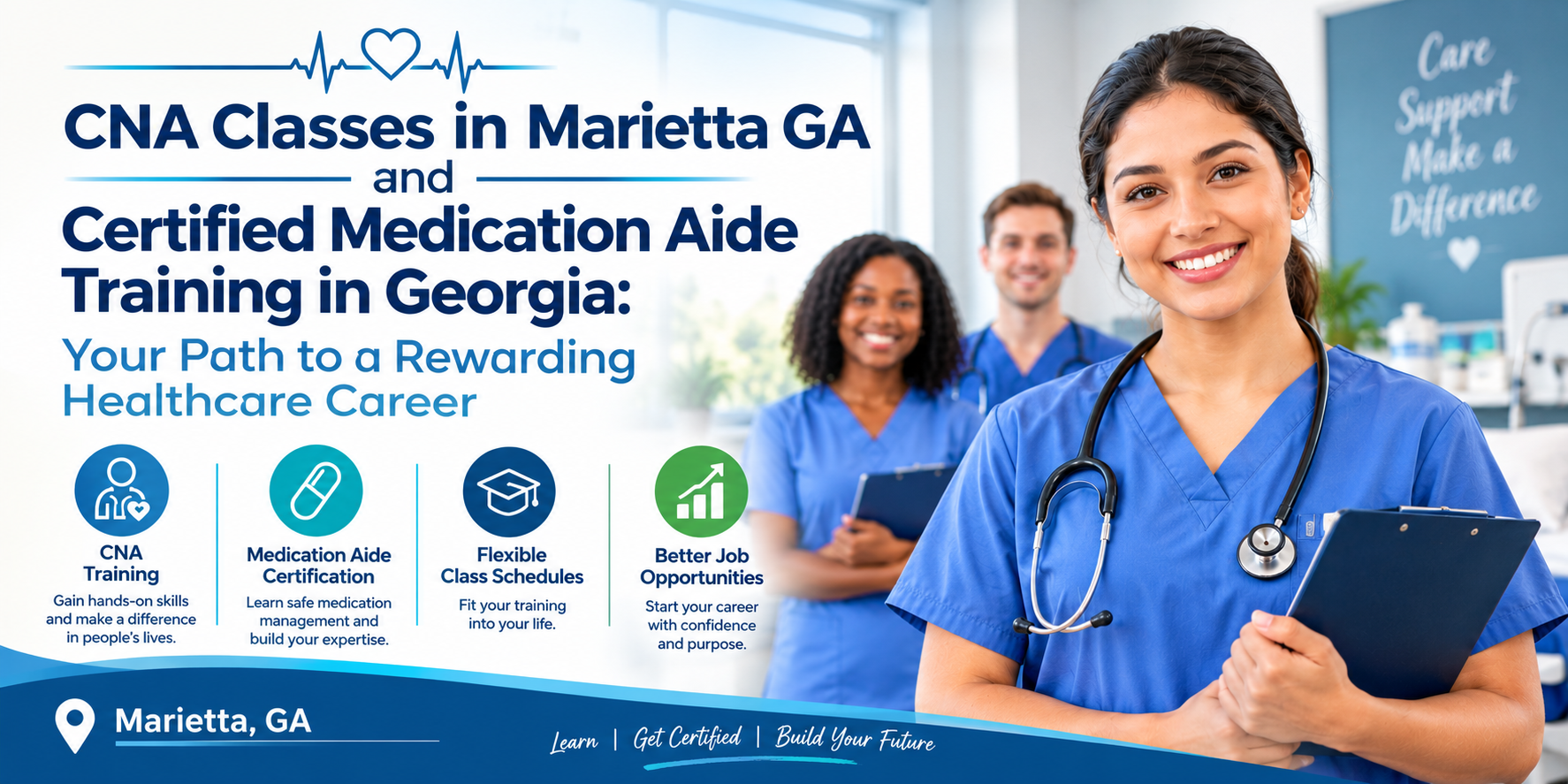CNA Classes in Marietta GA and Certified Medication Aide Training in Georgia: Your Path to a Rewarding Healthcare Career